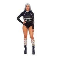 Leg Avenue Iridescent Studded Vinyl Body Harness