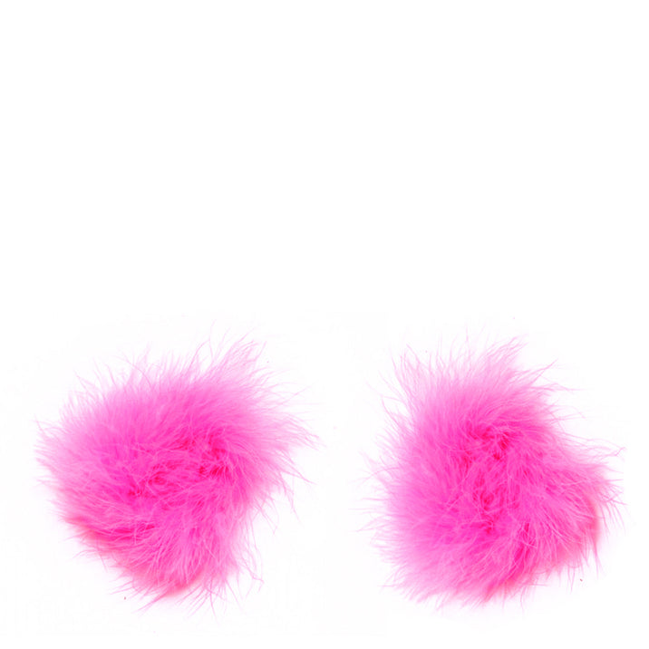 Love in Leather Fluffy Nipple Pasties