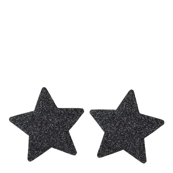 Love in Leather Glitter Star Nipple Pasties