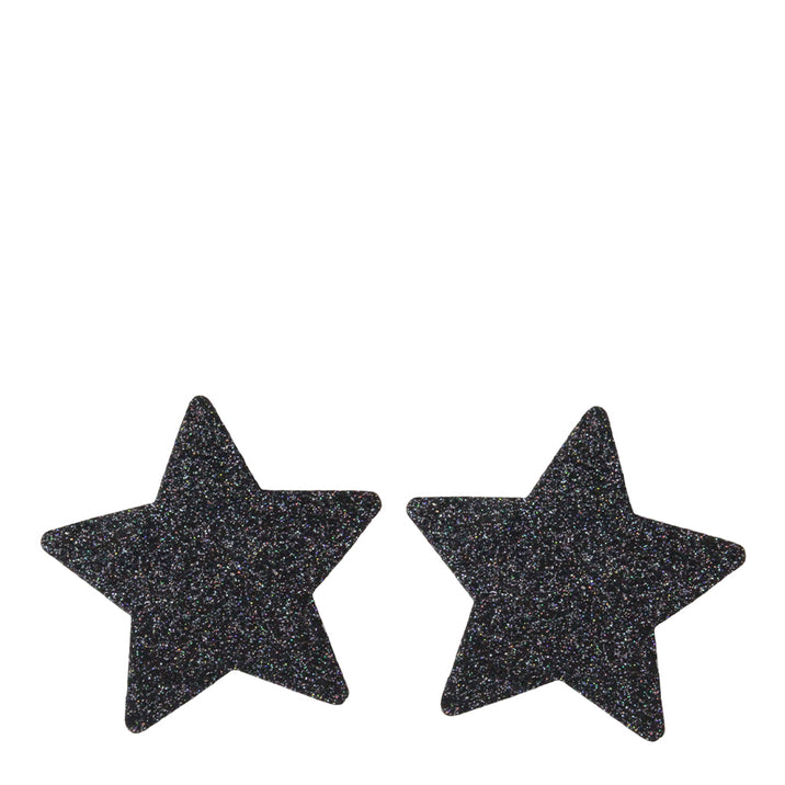 Love in Leather Glitter Star Nipple Pasties