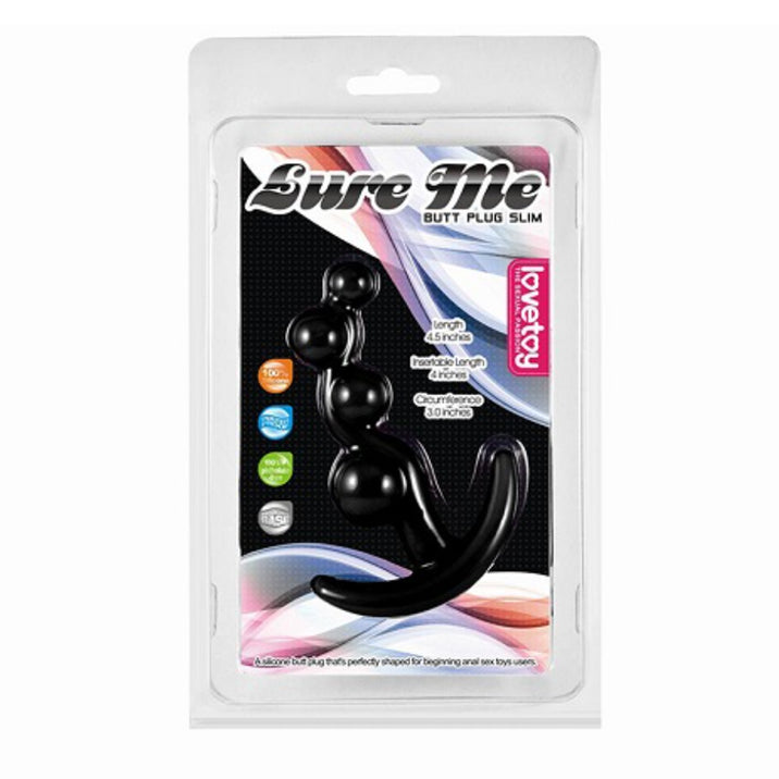 Lovetoy Lure Me Butt Plug Slim Base Beads
