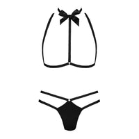 Maison Close Le Petit Secret Black Harness & Thong Set
