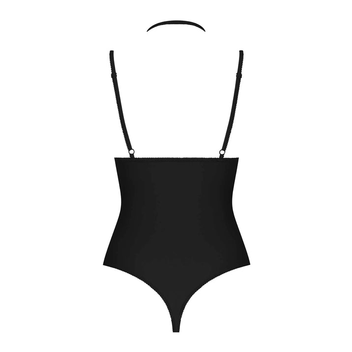 Maison Close Le Petit Secret Open Chest Black Bodysuit