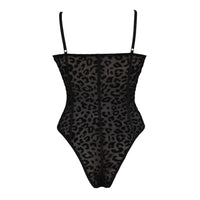 Muse Black Leopard Print Bodysuit