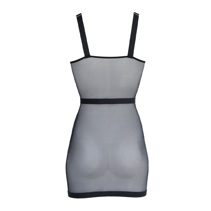 Muse Black Mesh Suspender Dress