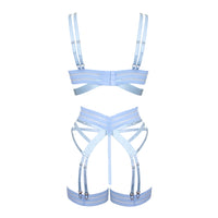 Muse Light Blue Strappy Lingerie Set