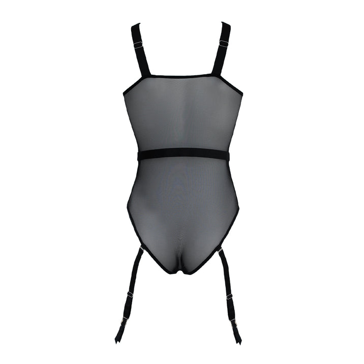 Muse Mesh Bodysuit with Suspenders