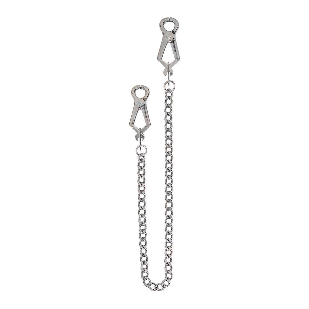 Spartacus Pierced Tip Nipple Clamps with Link Chain