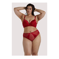 Playful Promises Melina Red High Waist Brief