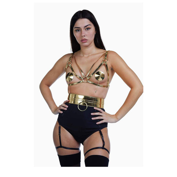 Regalia Gold Ring Detail Waist Belt