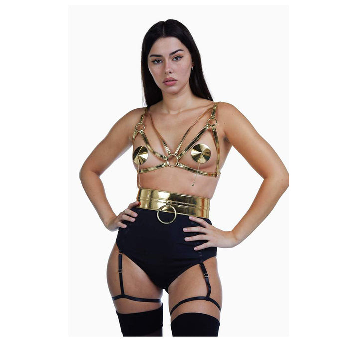 Regalia Gold Ring Detail Waist Belt