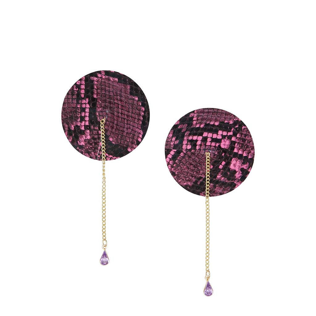 Regalia Pink Snake Chain Detail Nipple Pasties