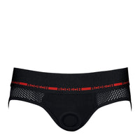 RodeoH Black & Red Jock Harness
