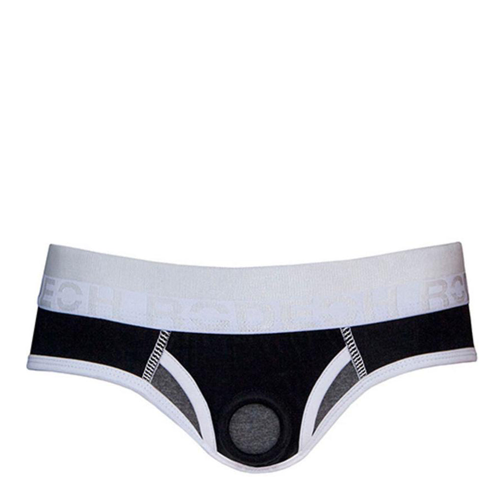 Rodeoh Low Rise Brief Plus Harness Black & White