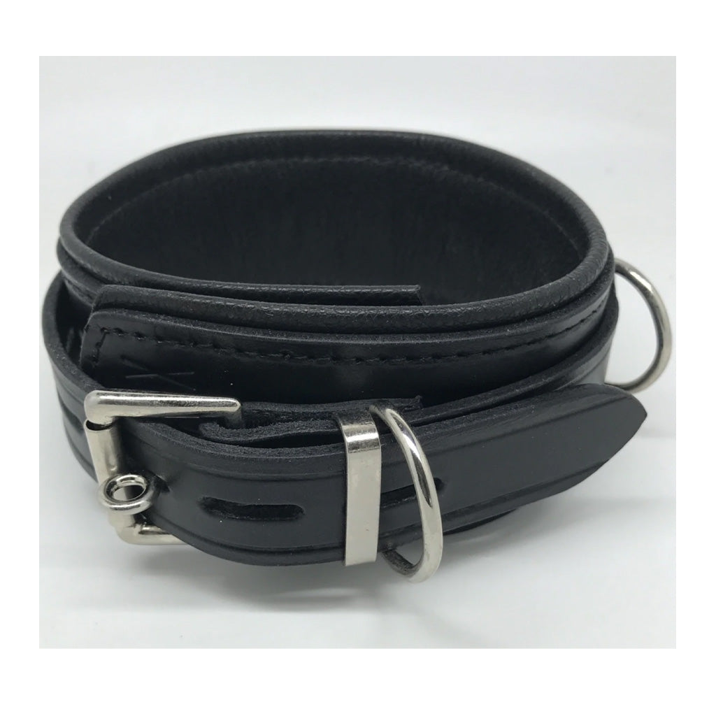 Sax Leather Deluxe Lockable D-Ring Collar