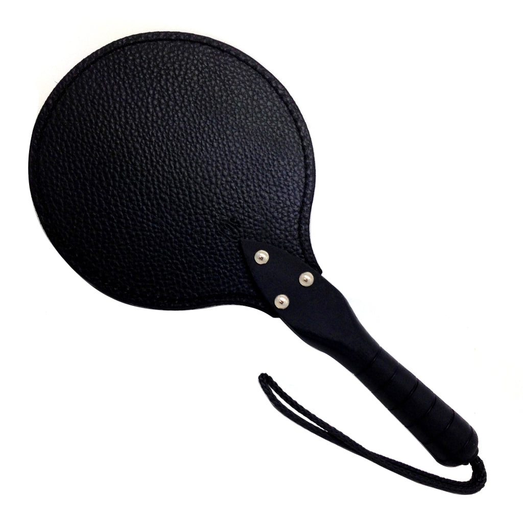 Sax Leather Round Paddle with Timber Handle