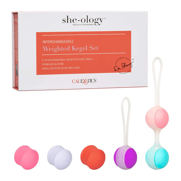 She-ology Interchangeable Weighted Kegel Set
