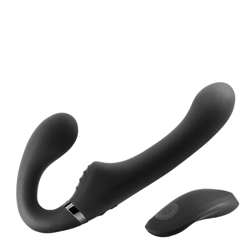 Shi Shi Midnight Rider Vibrating Strapless Strap On