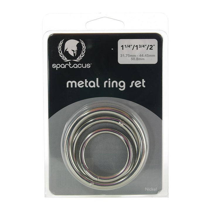 Spartacus Metal Cock Ring Set