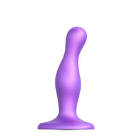 Strap-On-Me Curvy Dildo Plug Metallic Purple