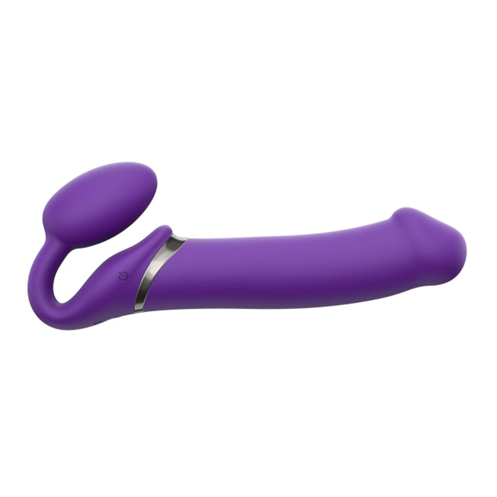 STRAP-ON-ME VIBRATING BENDABLE STRAPLESS DILDO PURPLE