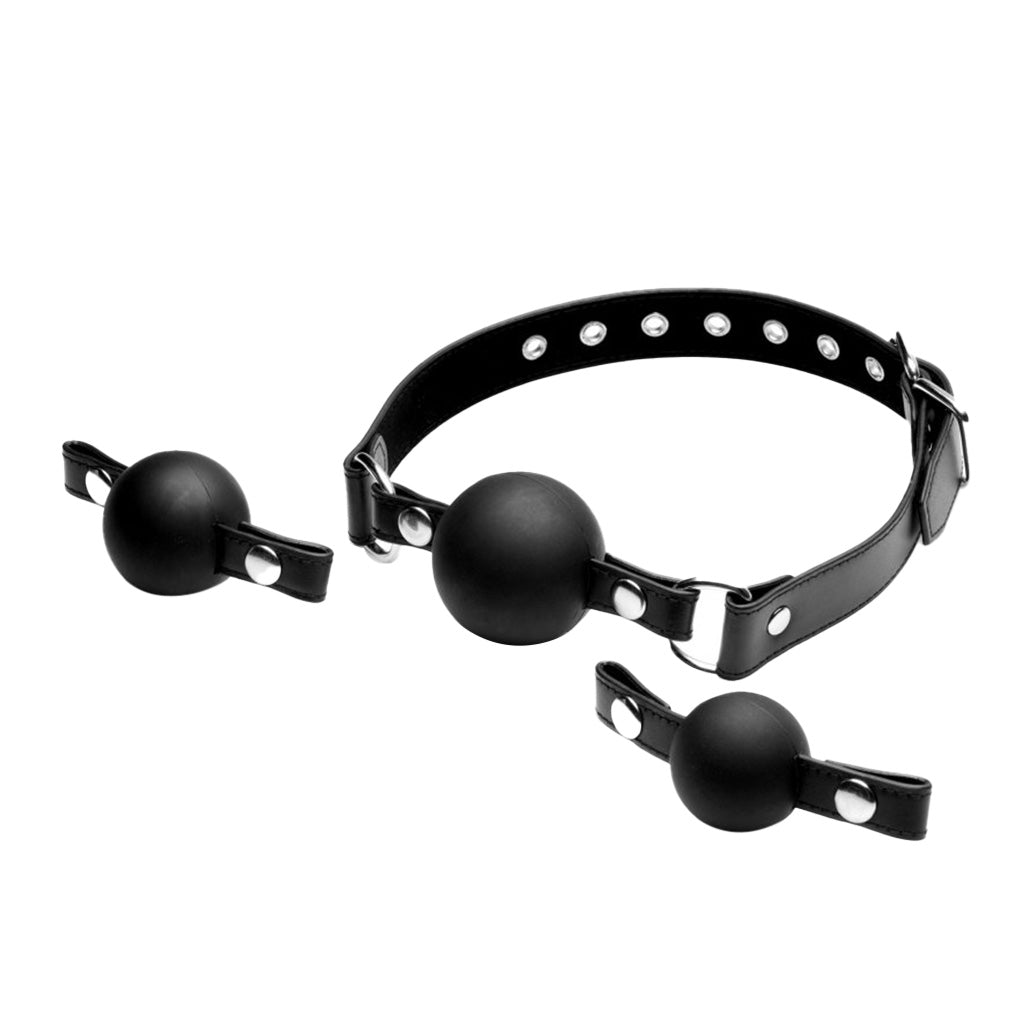 Strict Interchangeable Silicone Ball Gag Set