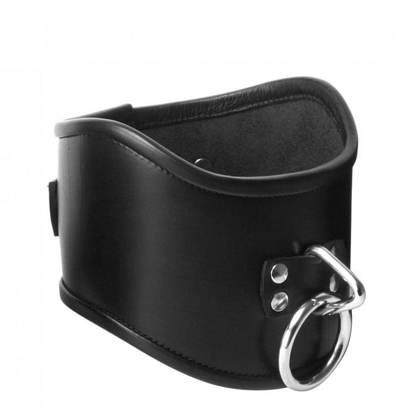 Strict Leather Locking Posture Collar