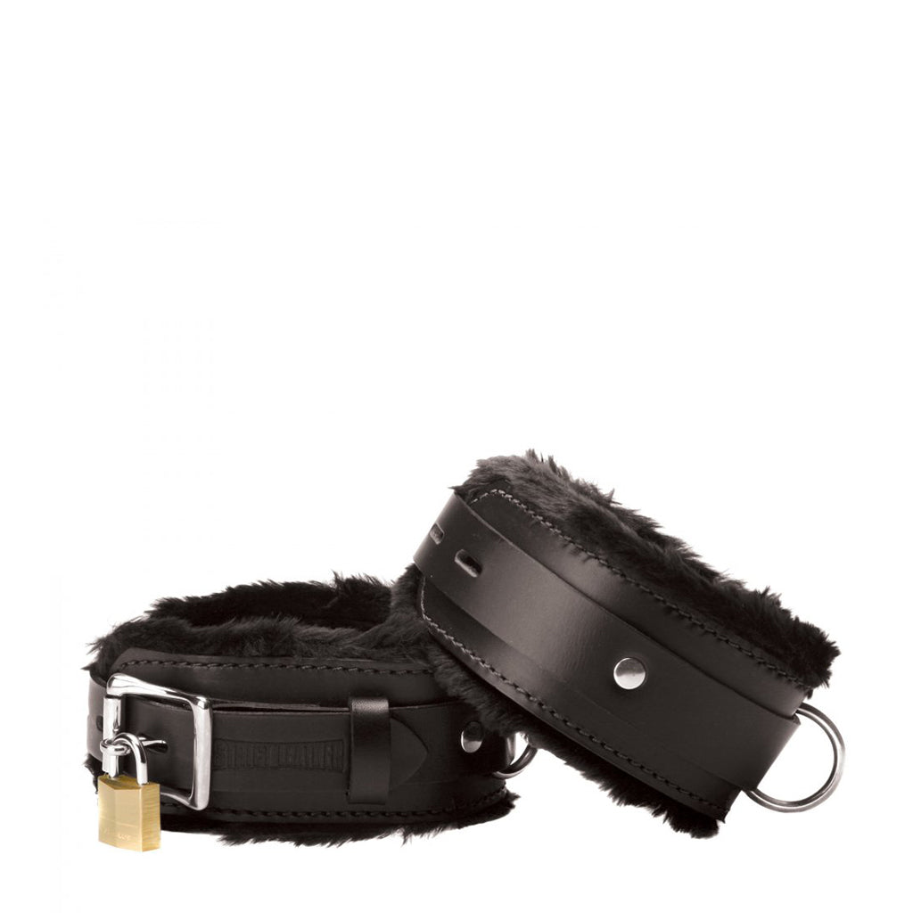 Strict Leather Premium Fur Lined Wrist Cuffs