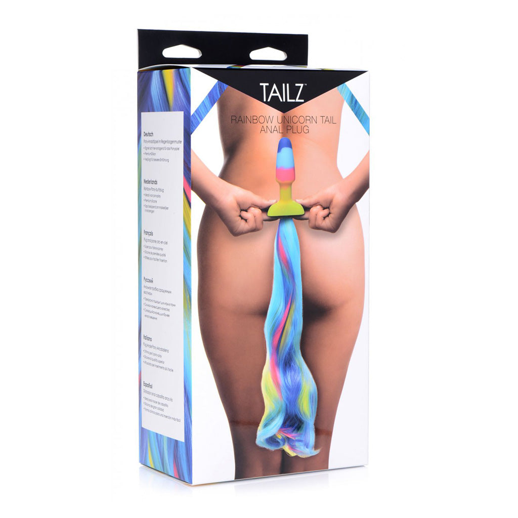 Tailz Rainbow Unicorn Tail Butt Plug