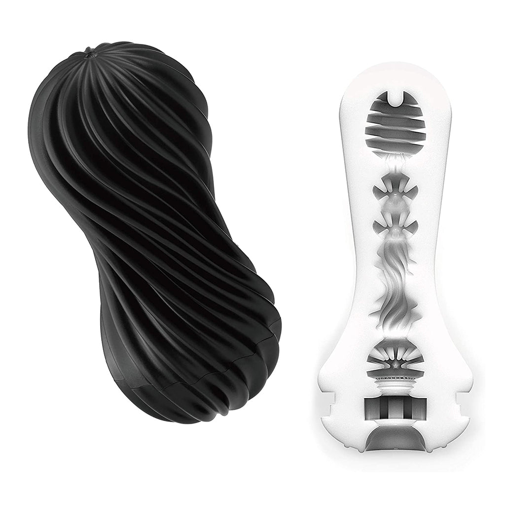 Tenga Flex Sleeve Rocky Black