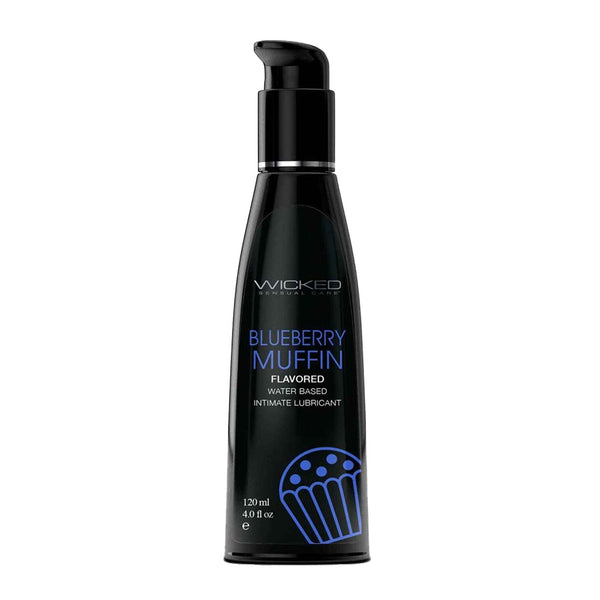 Wicked Aqua Blueberry Muffin Flavoured Water Based Lubricant 120ml