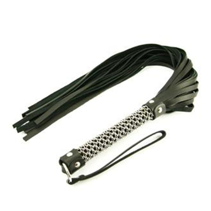 Wild Hide Chrome Flogger Medium