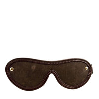 Bound Nubuck Leather Blindfold