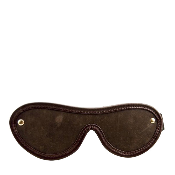 Bound Nubuck Leather Blindfold