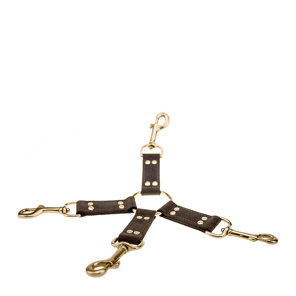 Bound Nubuck Leather Hog Tie