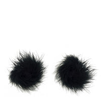 Love in Leather Fluffy Nipple Pasties