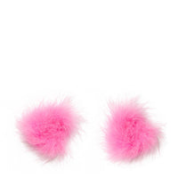 Love in Leather Fluffy Nipple Pasties