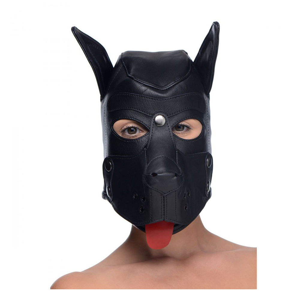 Strict Leather Puppy Hood with Bendable Ears