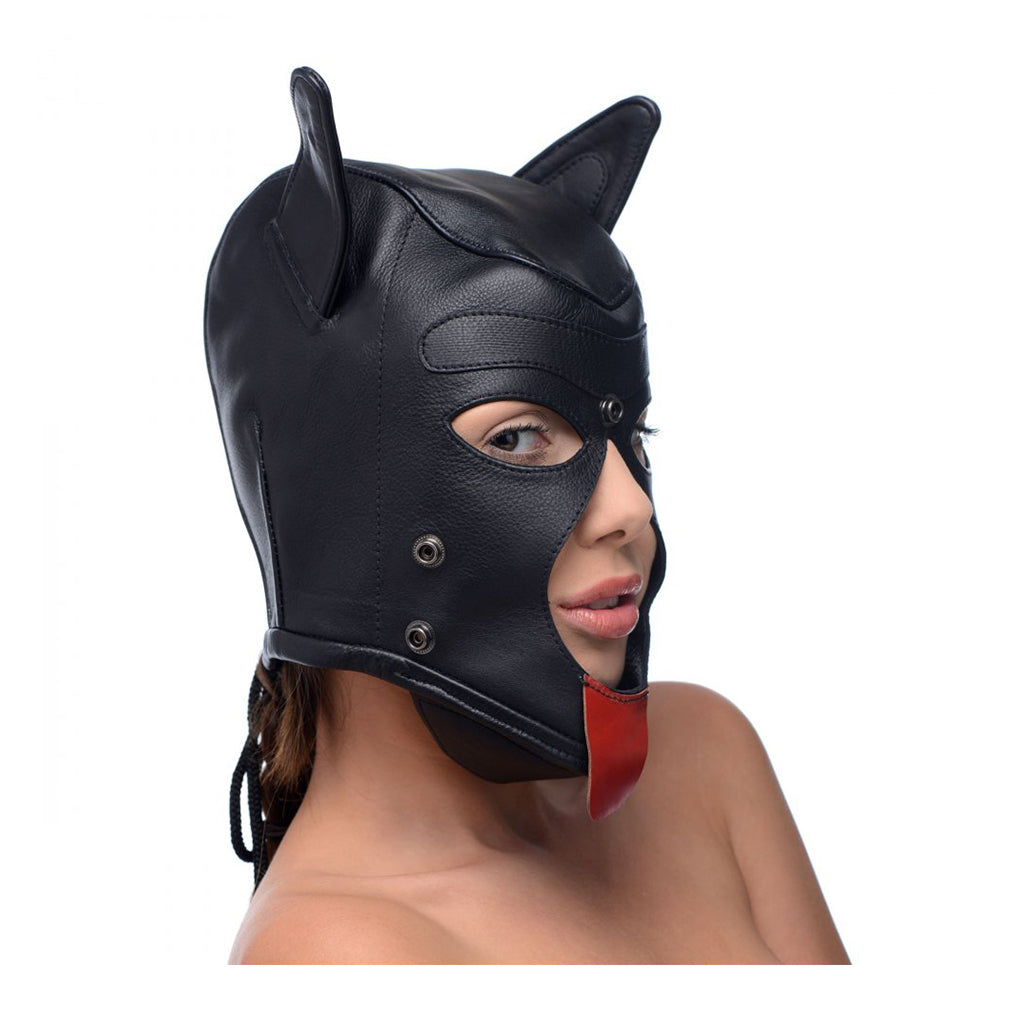 Strict Leather Puppy Hood with Bendable Ears