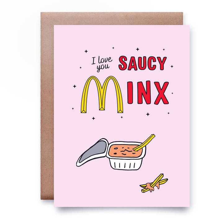I Love You Saucy Minx Card
