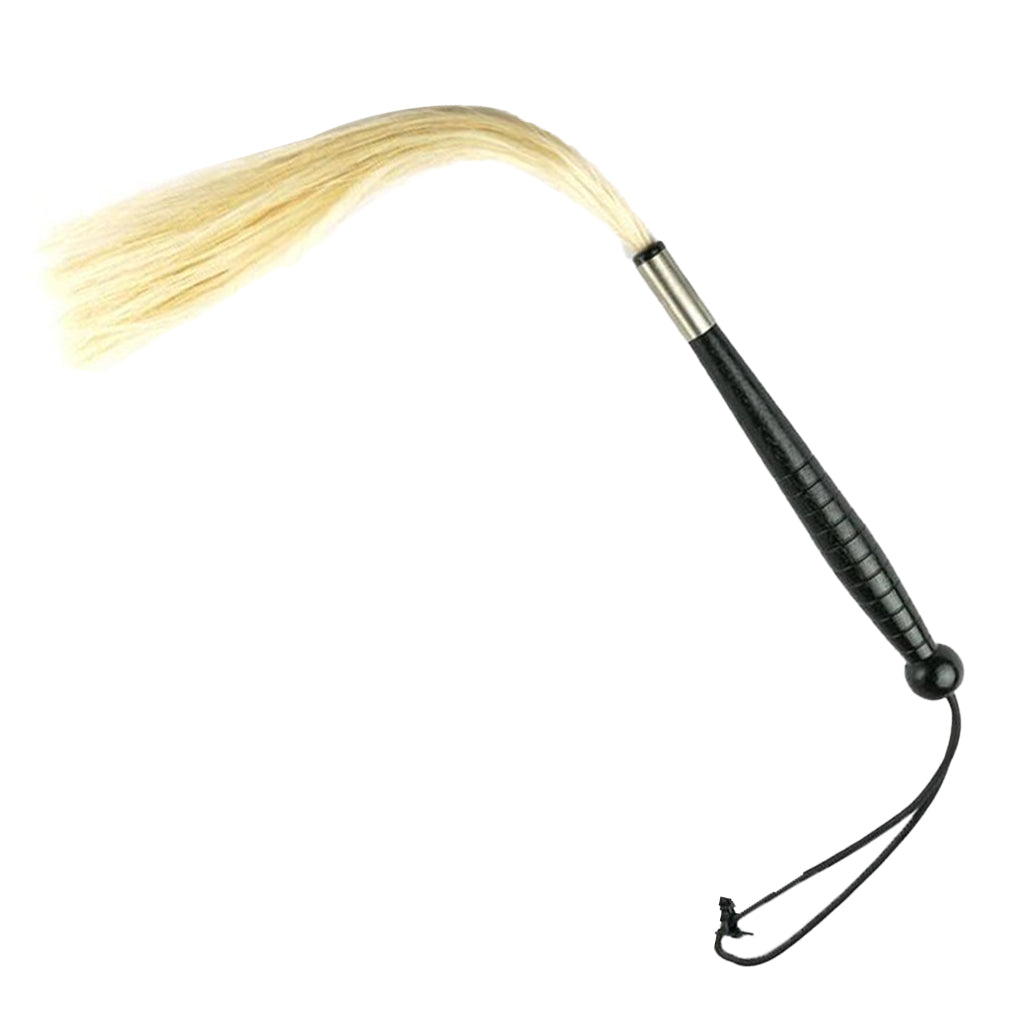 Sax Leather Blonde Horse Hair Flogger