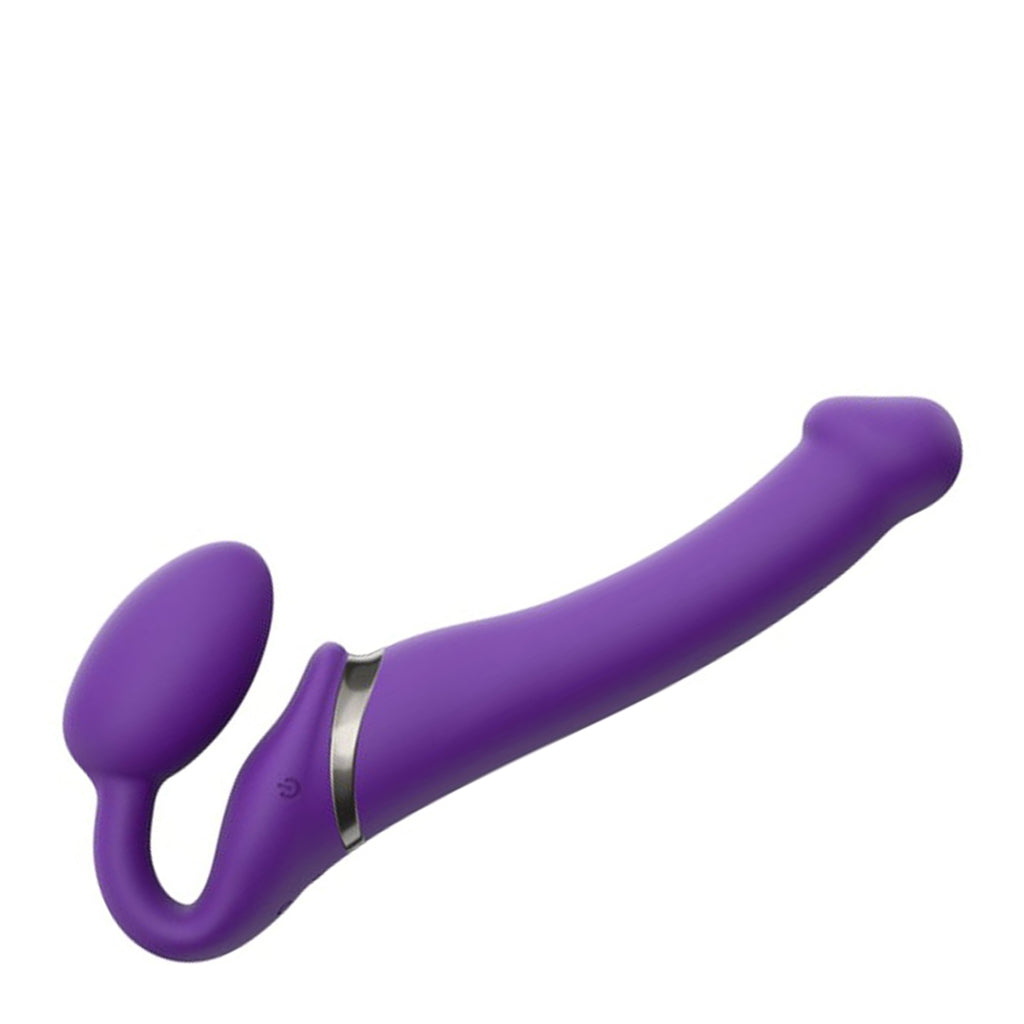 STRAP-ON-ME VIBRATING BENDABLE STRAPLESS DILDO PURPLE